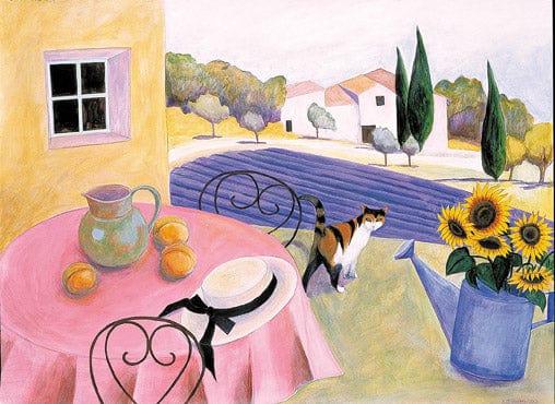Alison Johnston Greeting Card - "Calico Afternoon" by Johnston