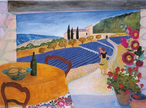 Alison Johnston Greeting Card - "Les Deux Amis" by Johnston