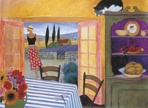 Alison Johnston Greeting Card - "Maison et Jardin" by Johnston