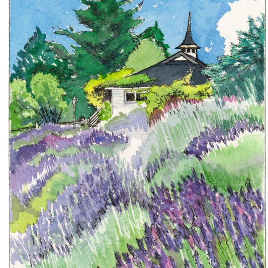 Pelindaba Lavender Print - "June at Pelindaba" - Johnston