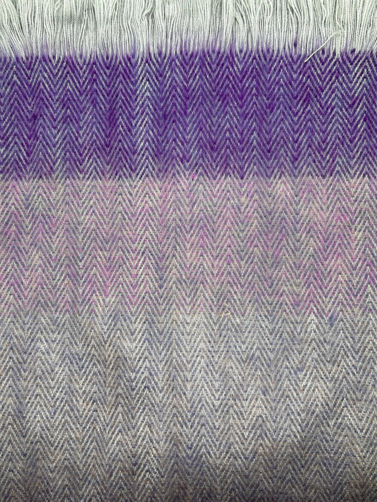 The Funky Alpaca Purple Finch Herringbone Woven Scarf