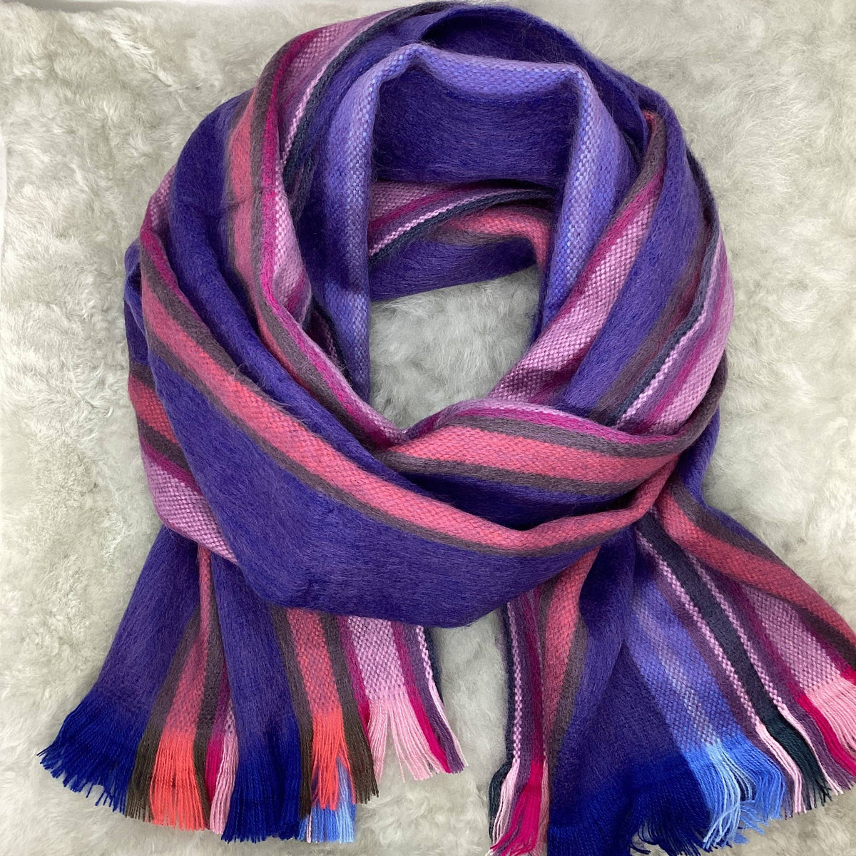 The Funky Alpaca Cherries Jubilee Woven Scarf