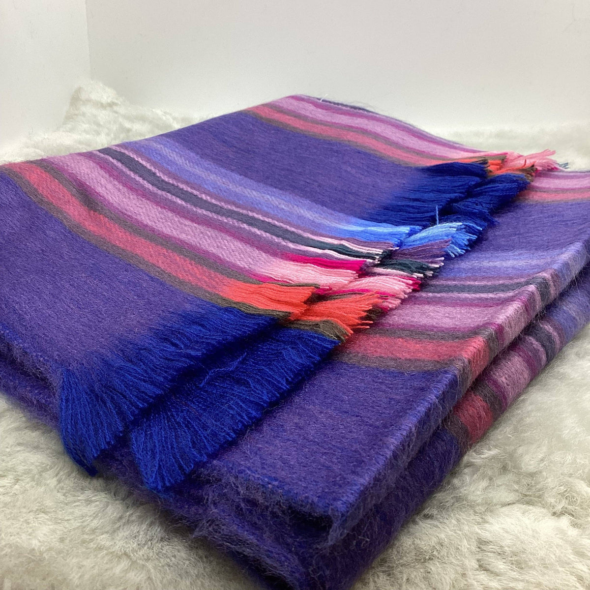 The Funky Alpaca Cherries Jubilee Woven Scarf