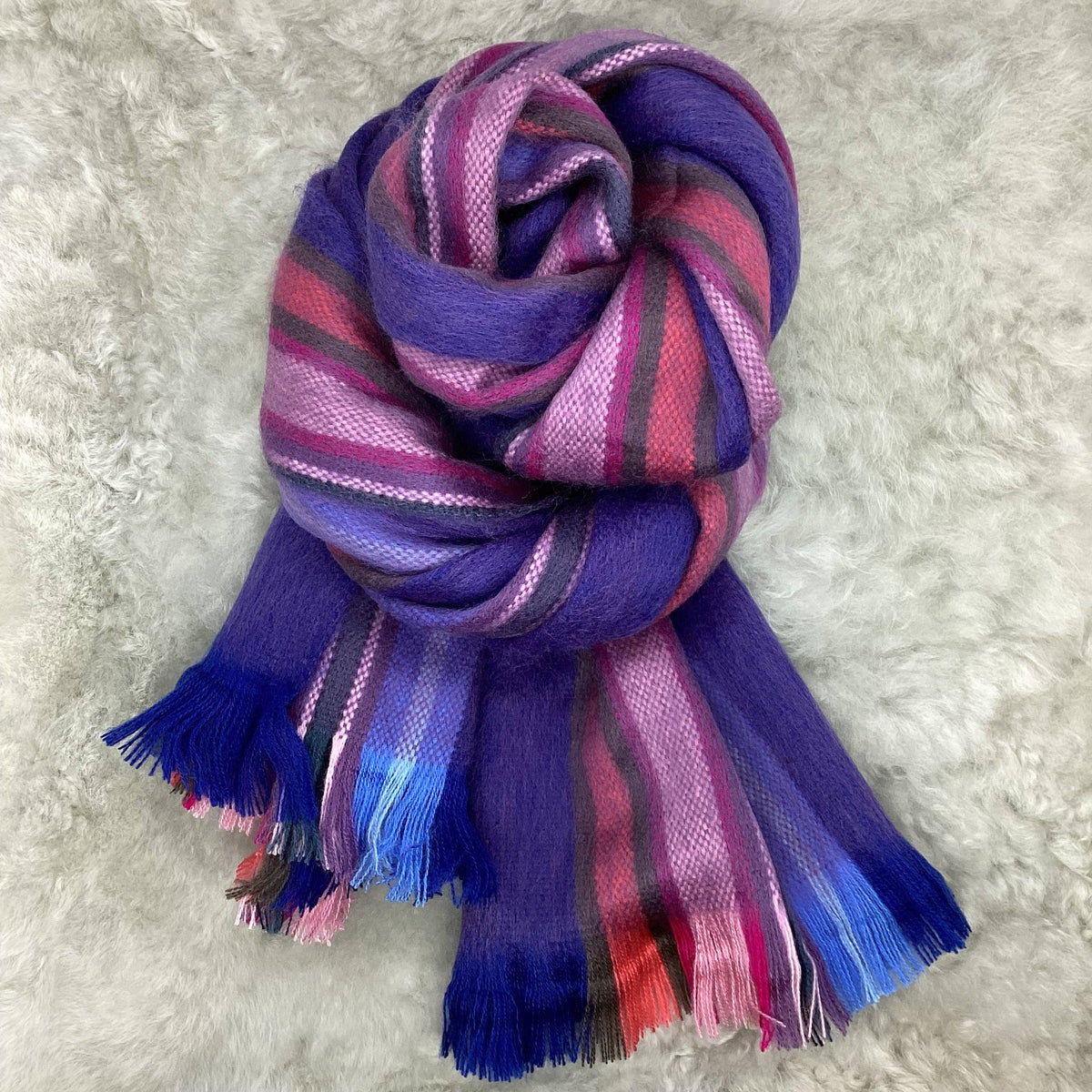 The Funky Alpaca Cherries Jubilee Woven Scarf