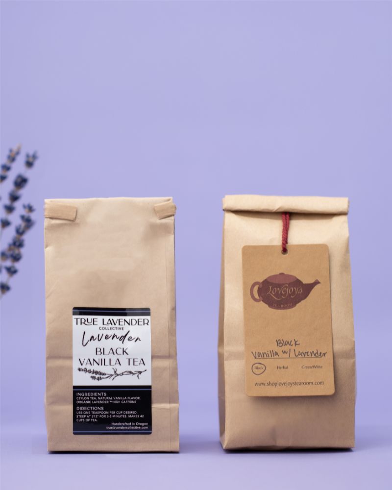 True Lavender Collective Black Vanilla with Lavender Tea