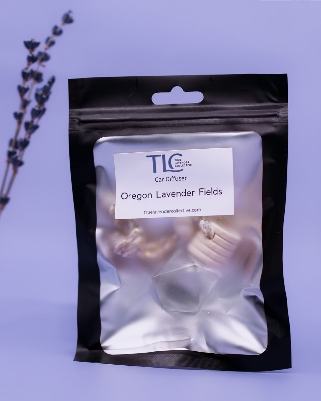 True Lavender Collective Car Diffuser - Oregon Lavender Fields