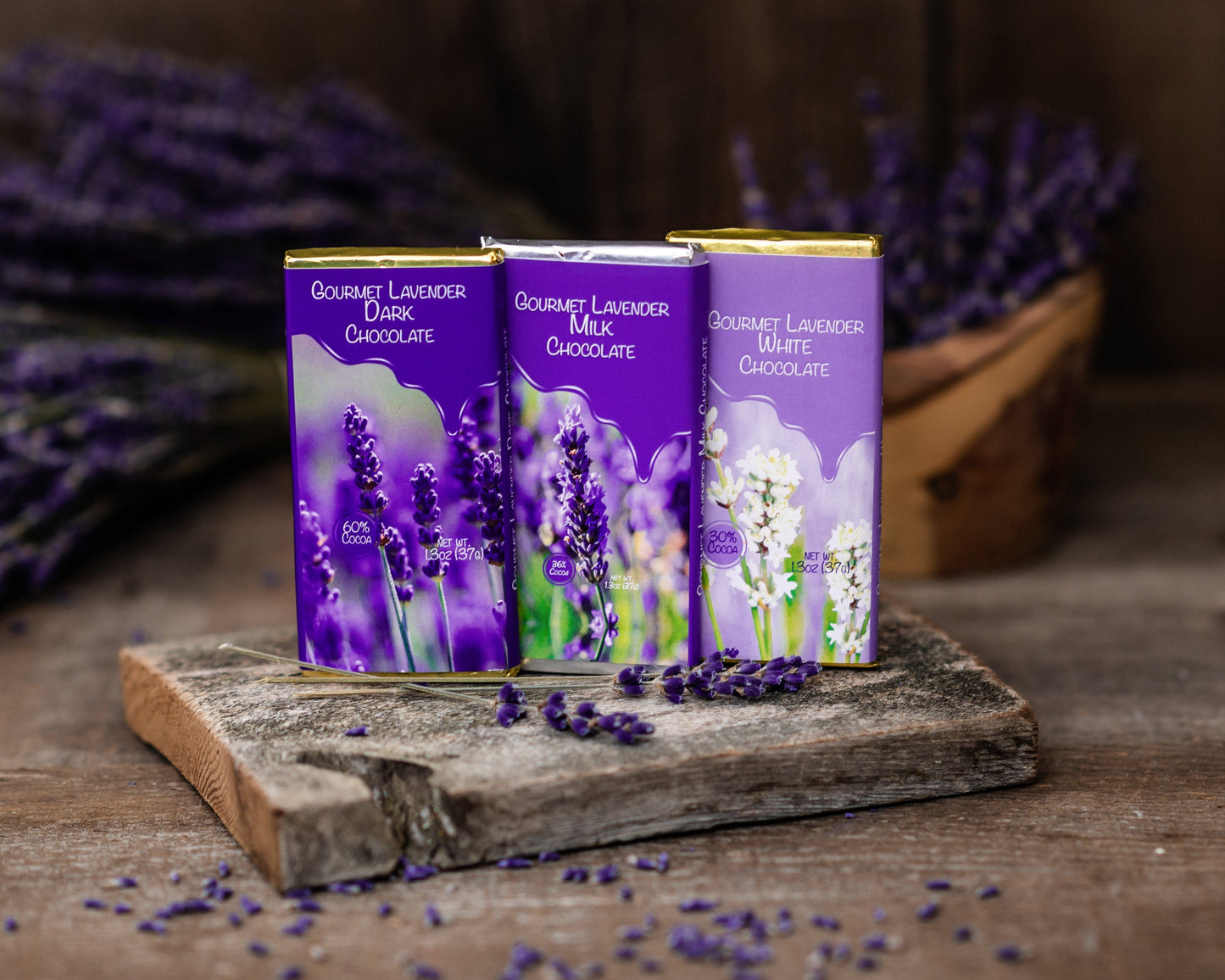 True Lavender Collective Gourmet Lavender Chocolate Trio