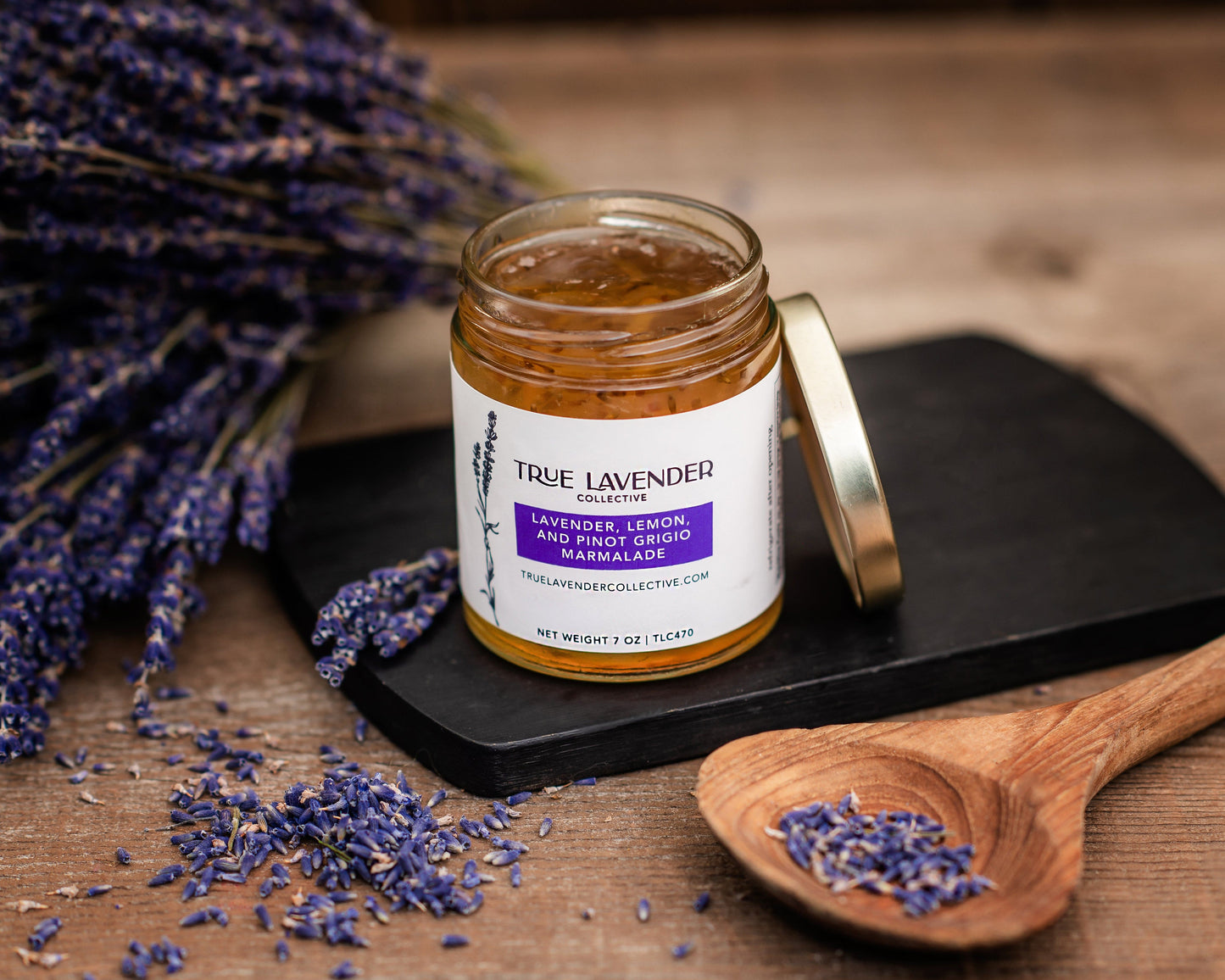 True Lavender Collective Lavender, Lemon & Pinot Grigio Marmalade