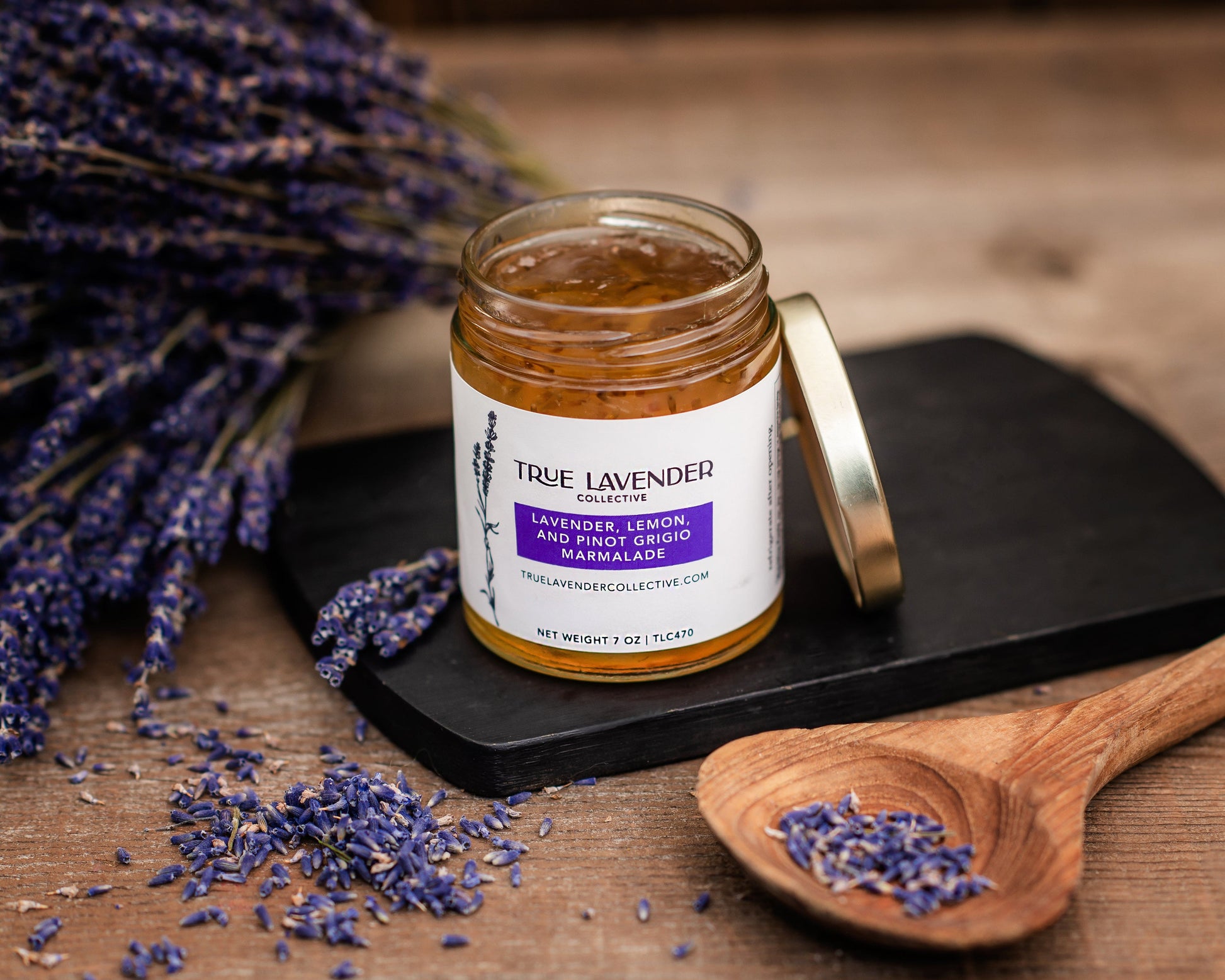 True Lavender Collective Lavender, Lemon & Pinot Grigio Marmalade