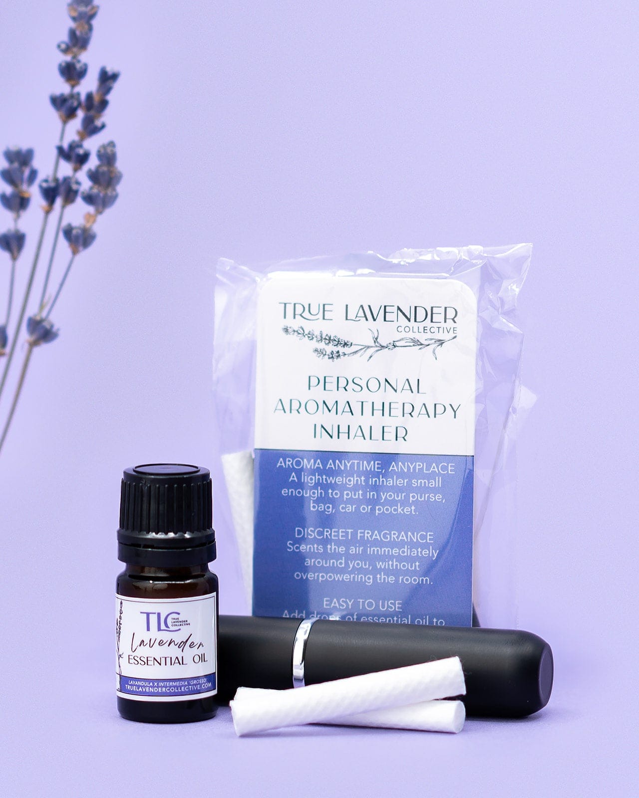 True Lavender Collective Personal Aromatherapy Inhaler Kit