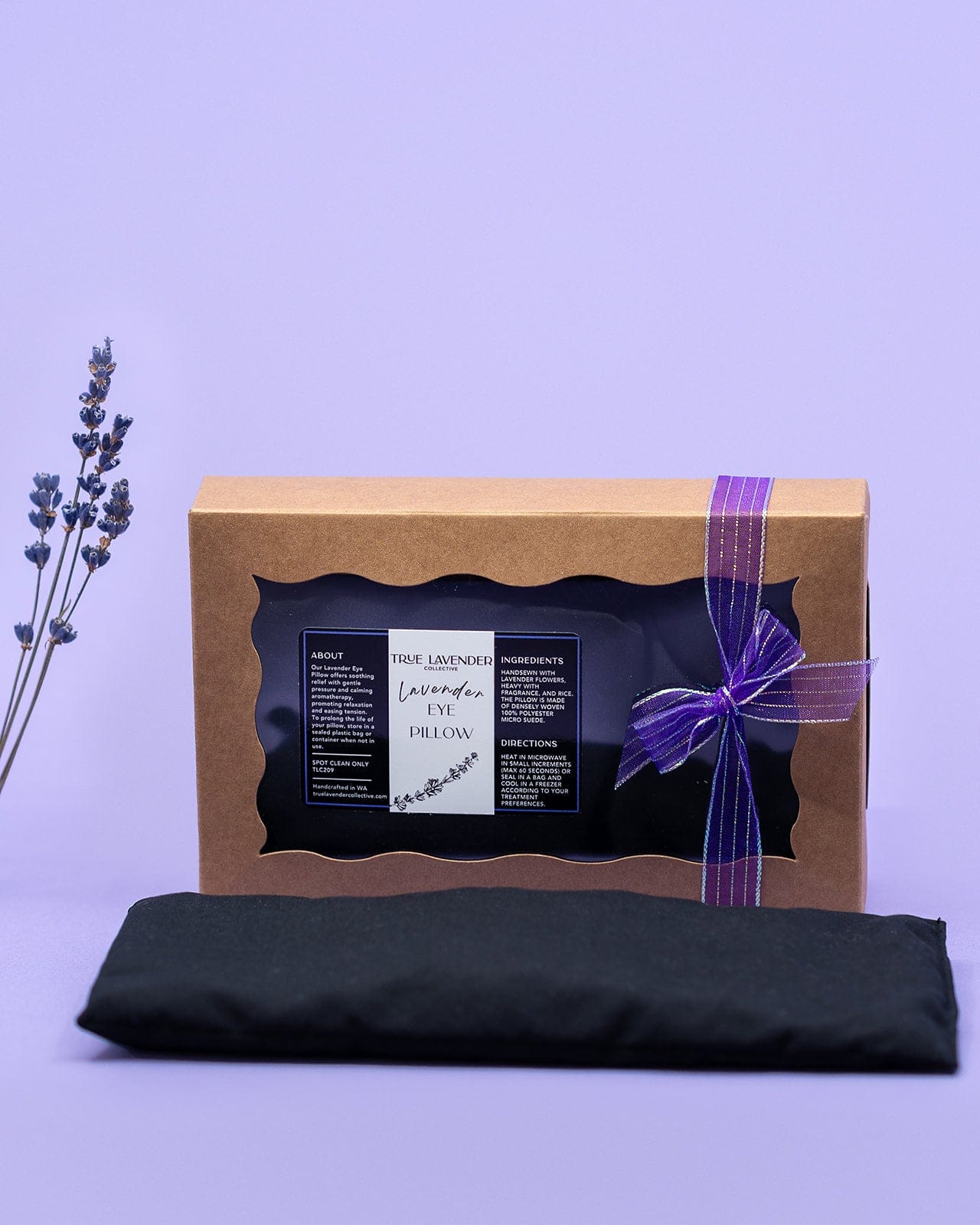 True Lavender Collective Black Lavender Eye Pillow