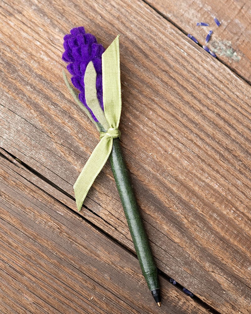 True Lavender Collective Purple w/Black Ink Felted Lavender Pen