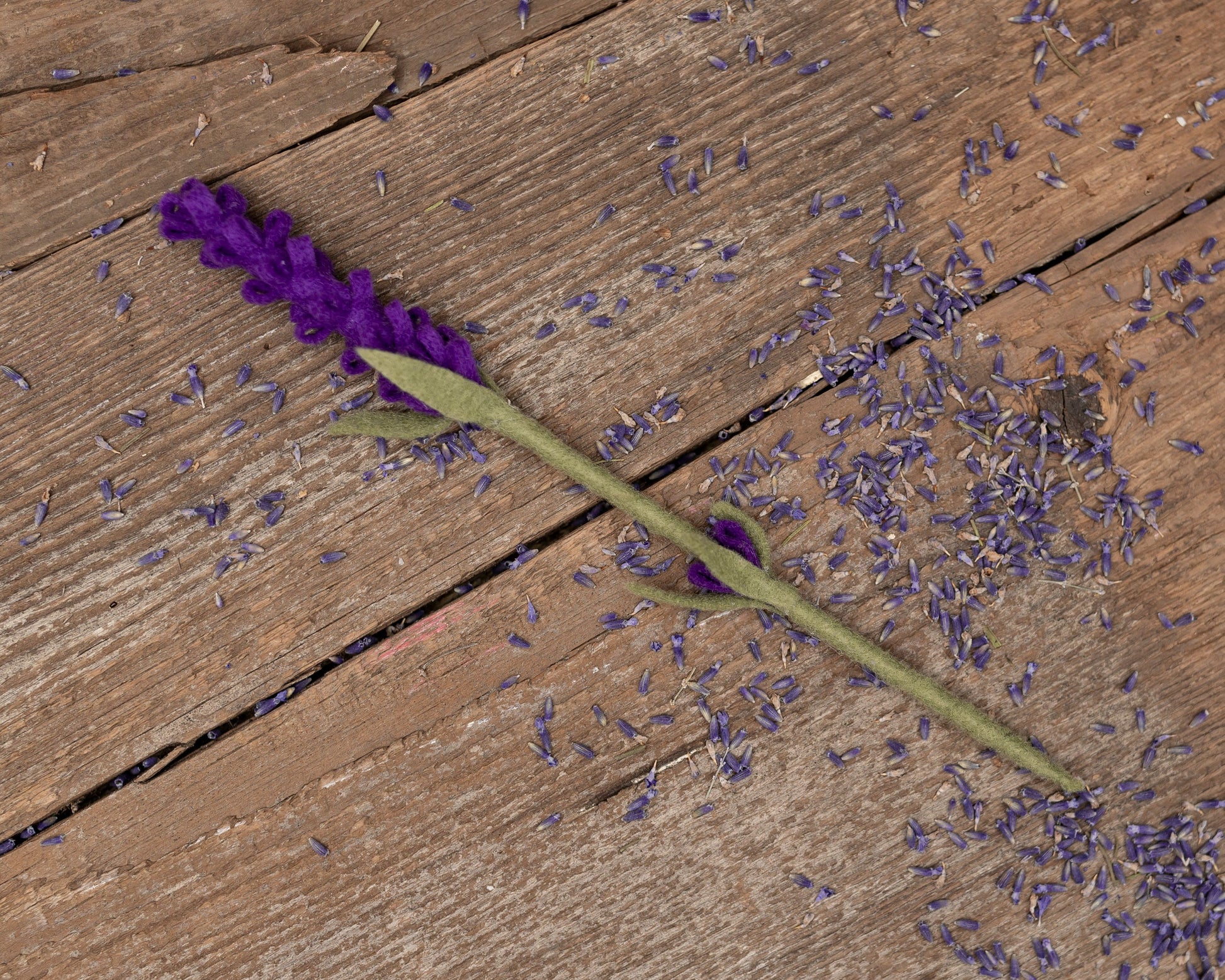 True Lavender Collective Single Stem - Purple Felted Lavender Stem