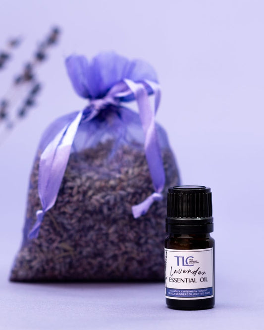 True Lavender Collective Lavender Sachet with Lavender Essential Oil