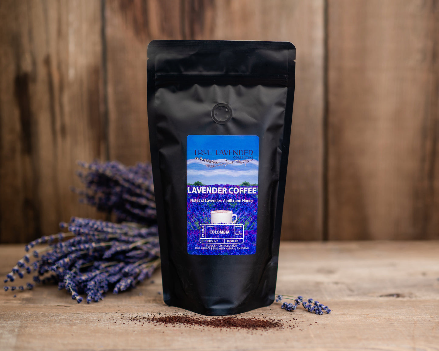 True Lavender Collective 12 oz. Bag Lavender Coffee