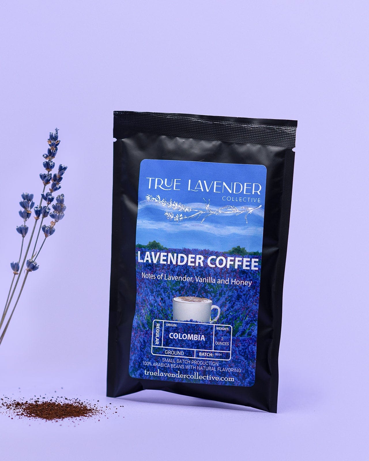 True Lavender Collective 2 oz. Bag Lavender Coffee