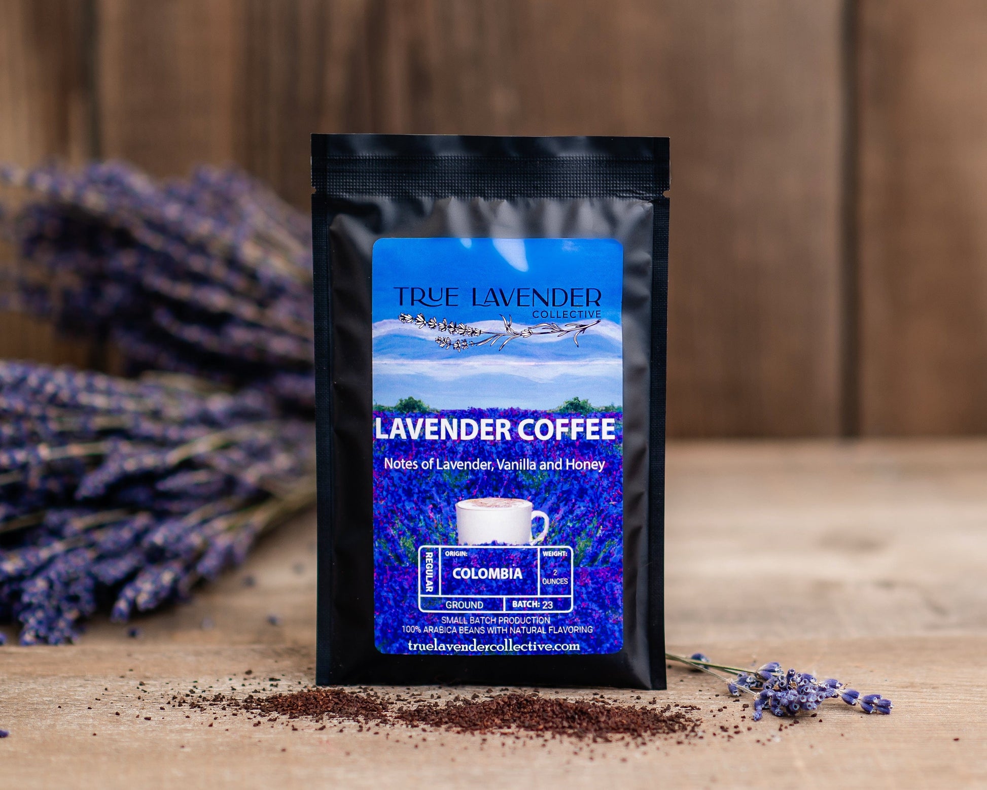True Lavender Collective 2 oz. Bag Lavender Coffee