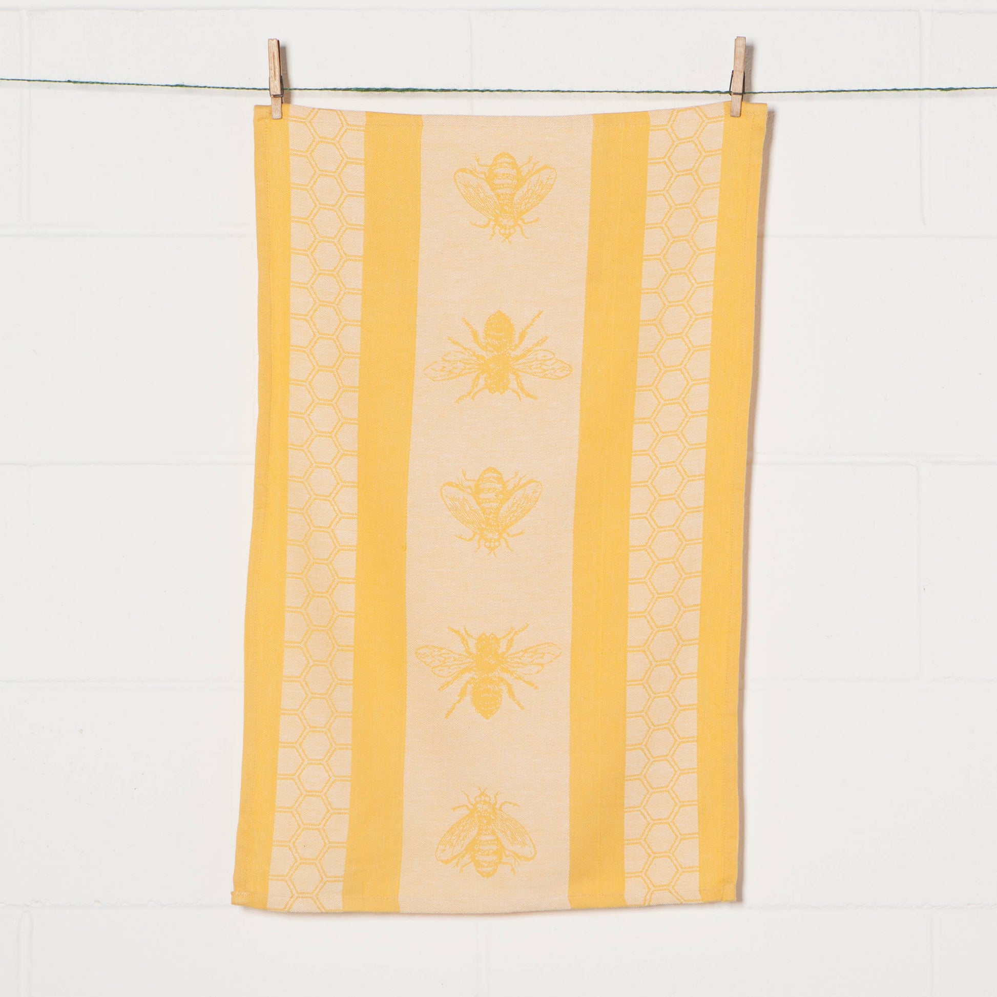 True Lavender Collective Honeybee Jacquard Tea Towel