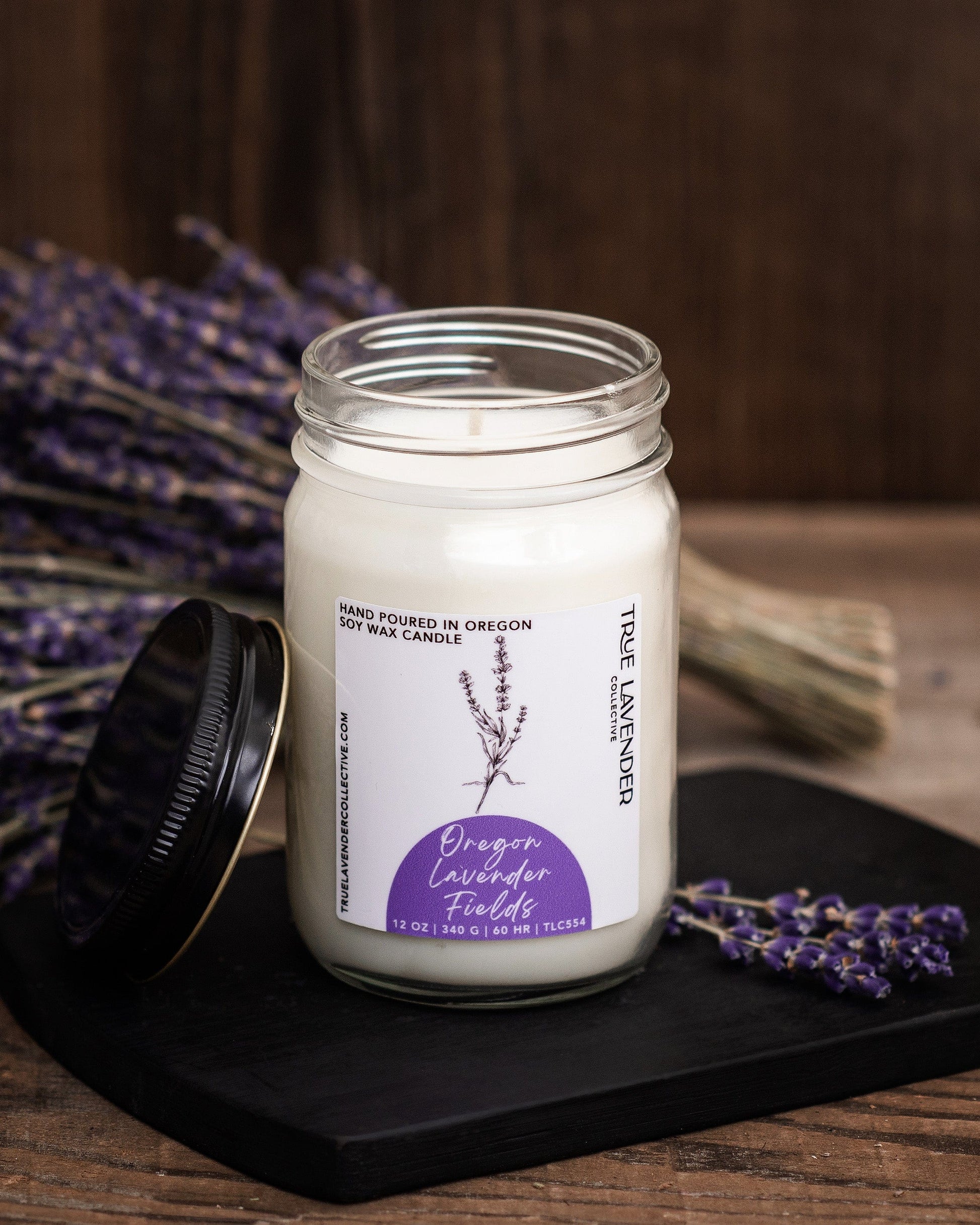True Lavender Collective Soy Candle - Oregon Lavender Fields