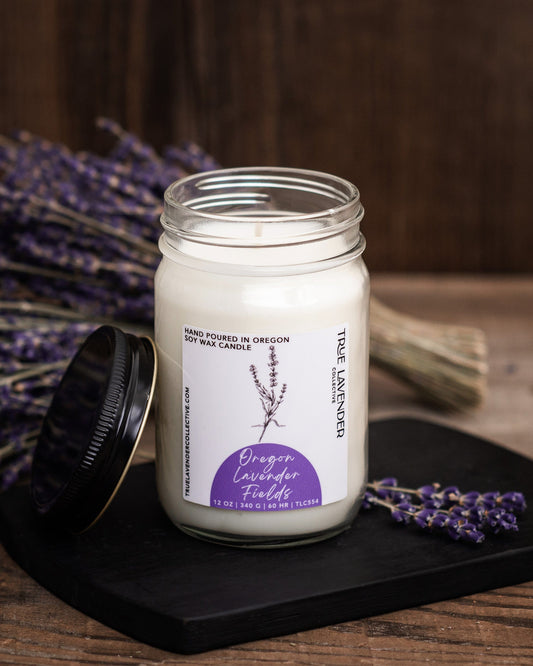 True Lavender Collective Soy Candle - Oregon Lavender Fields