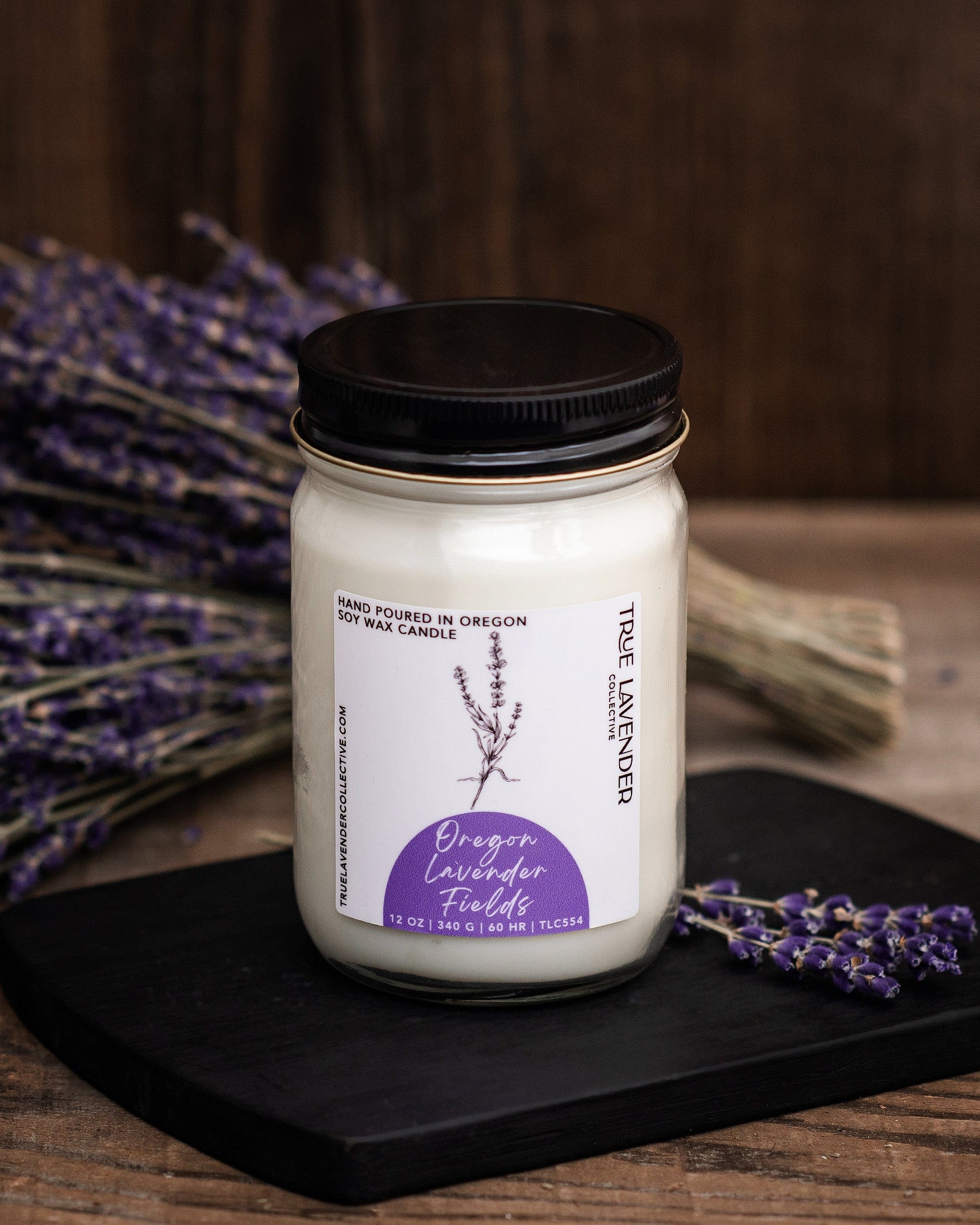 True Lavender Collective Soy Candle - Oregon Lavender Fields