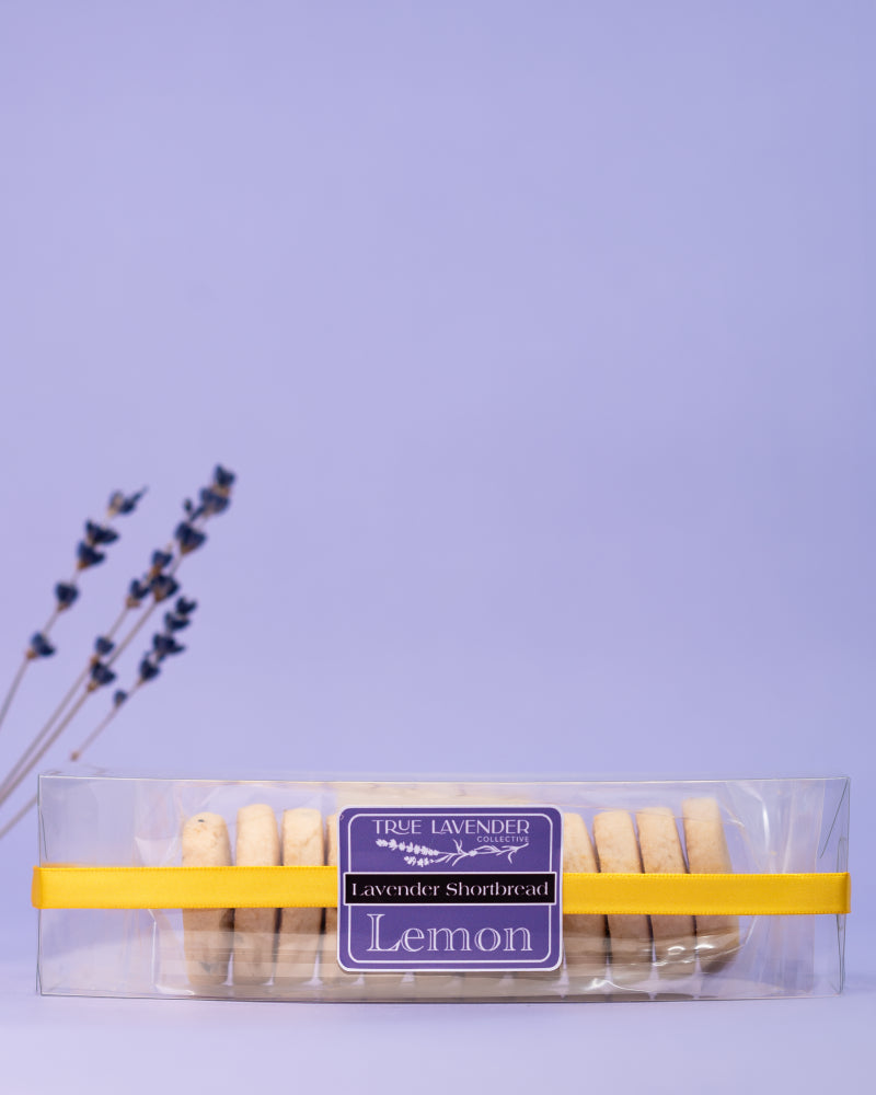 True Lavender Collective Box of 12 Lemon Lavender Shortbread