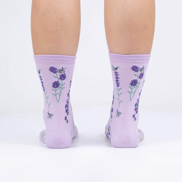 True Lavender Collective Lavender and Bees Socks