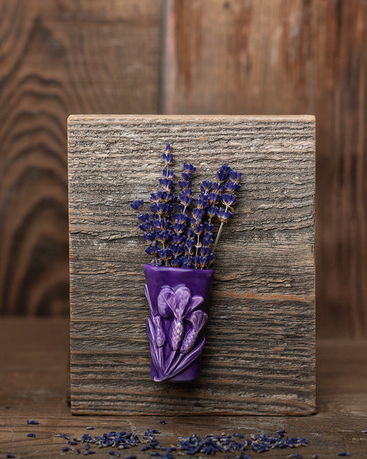True Lavender Collective Lavender Vase Magnet - Stoechas