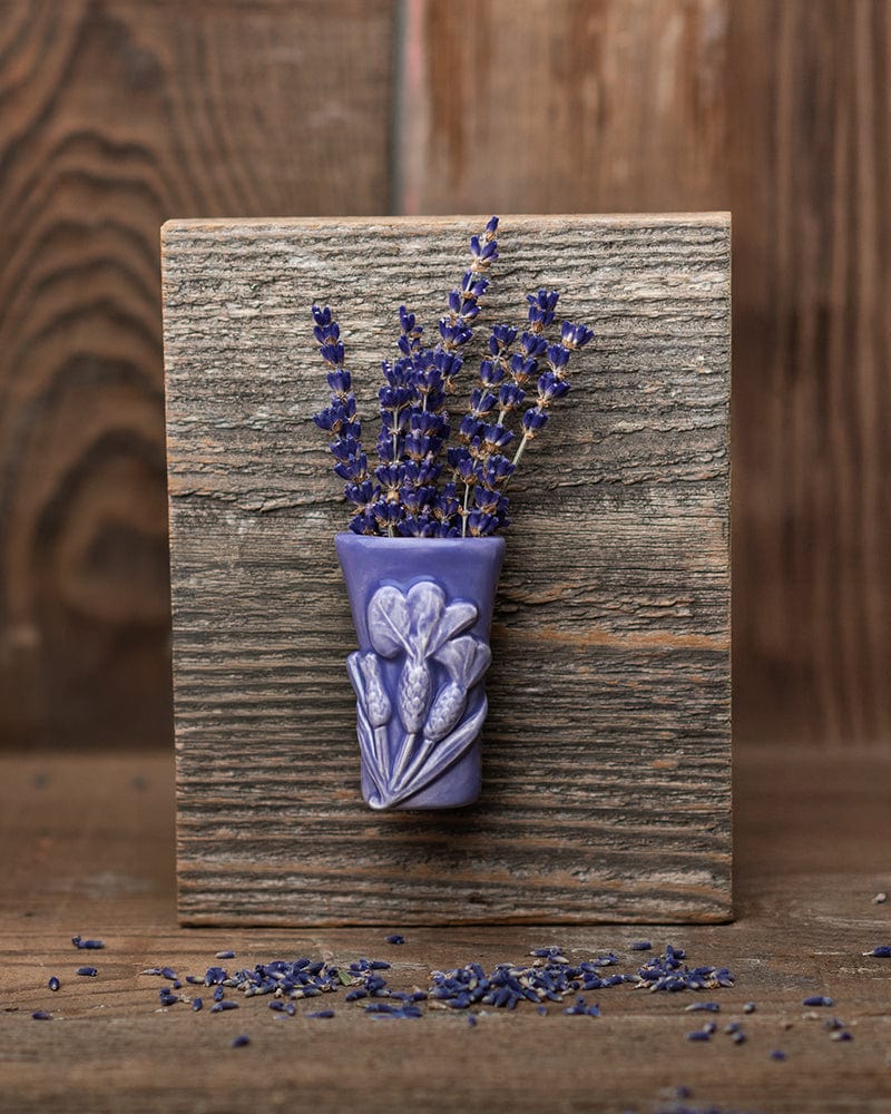 True Lavender Collective Periwinkle Lavender Vase Magnet - Stoechas