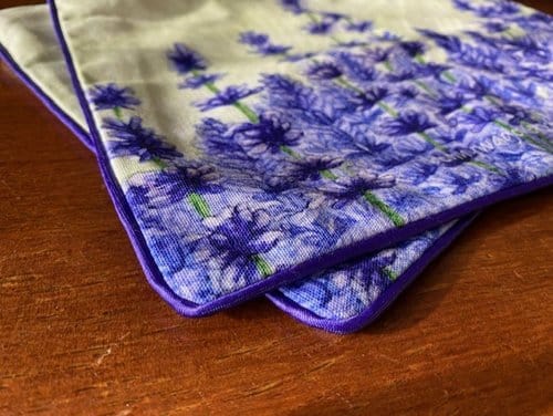 True Lavender Collective Lavender Watercolor Zippered Bag