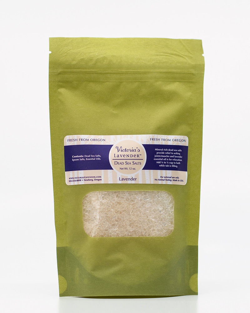 Victoria's Lavender 12 oz Packet Lavender Dead Sea Bath Salts