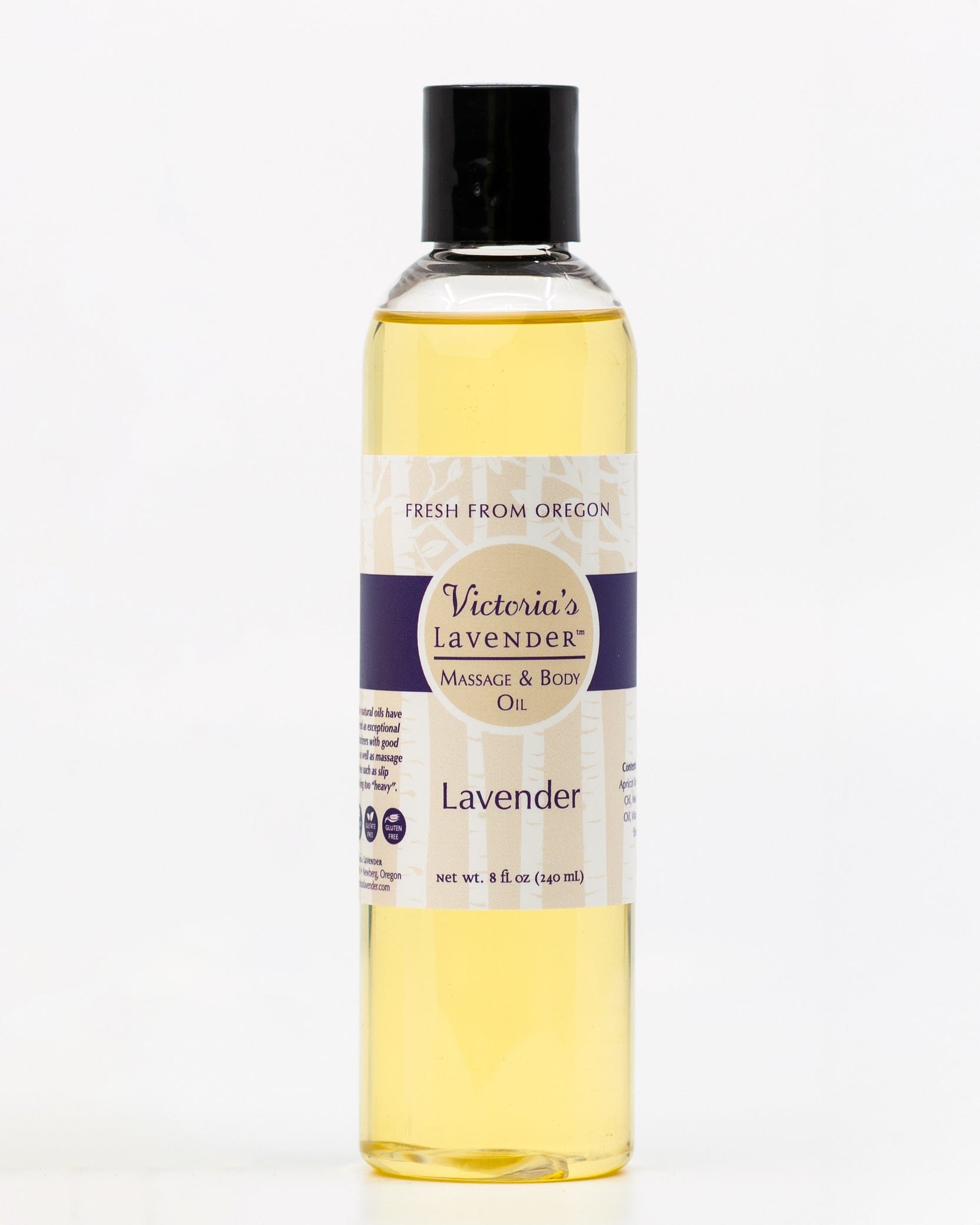 Victoria's Lavender 8 oz Lavender Massage & Body Oil