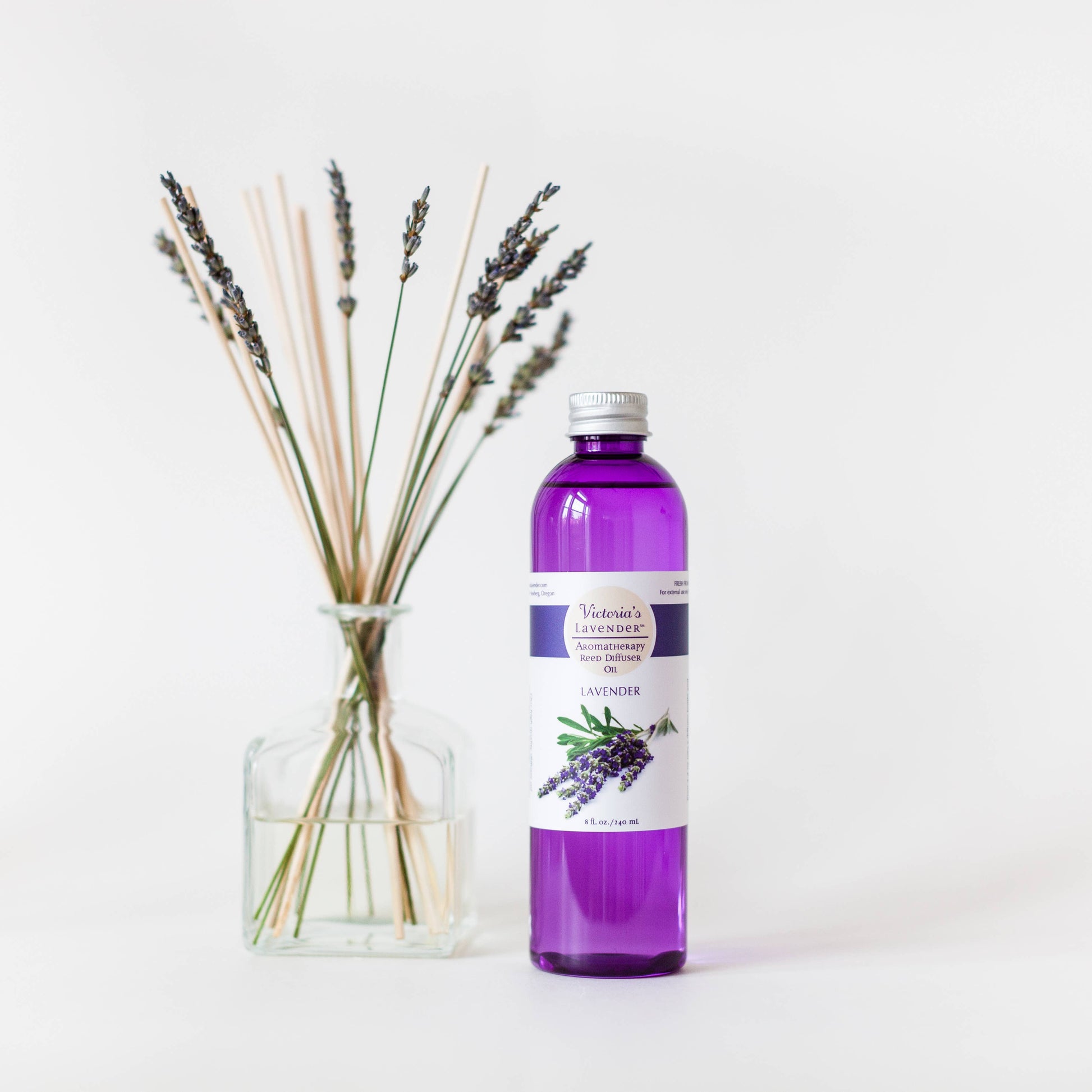 Victoria's Lavender, LLC Reed Diffuser Refill Oil -Lavender 8 oz